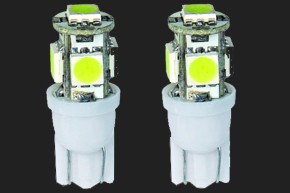 Pilot Hyper-Micro-LED T10 5 SMD (15 Chips) 12V in weiss Weitwinkelstrahl