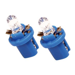 Pilot Farb-LED für Tacho oder Cockpit B8,5D, blau, 12V, 2 Stück