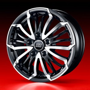 ICW Komplettradsatz i-BK 8,0x17 mit 225/45R17 Falken in schwarz voll poliert