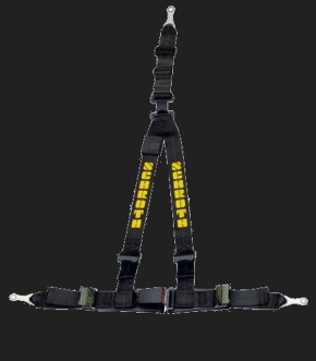 Schroth Hosenträgergurt Rallye 3 asm schwarz/gelb (Fahrerseite/links)