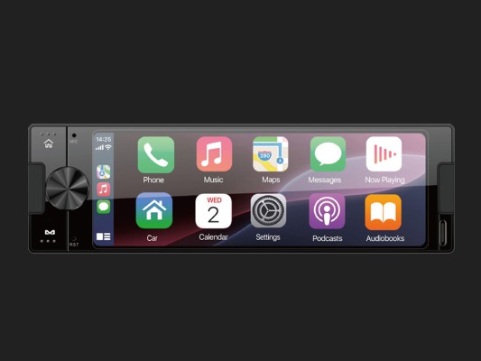AMPIRE 1DIN Radio 16,2cm (6.38'') Display, DAB+, AHD Kameraeingänge