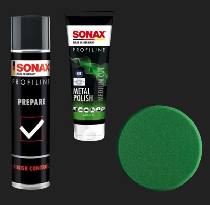 SONAX PROFILINE Metalpolish Komplettset für Poliermaschienen