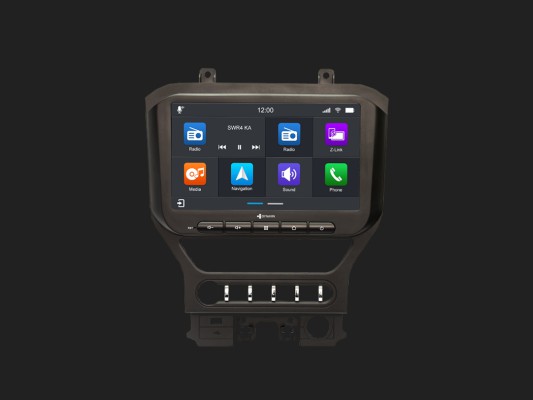 DYNAVIN 10,1"(25,7cm) Multimediagerät "D9-MST2015H Plus" für Ford Mustang Bj.2015-2021 mit 8-Zoll Monitor ab Werk inkl. Navisoftware