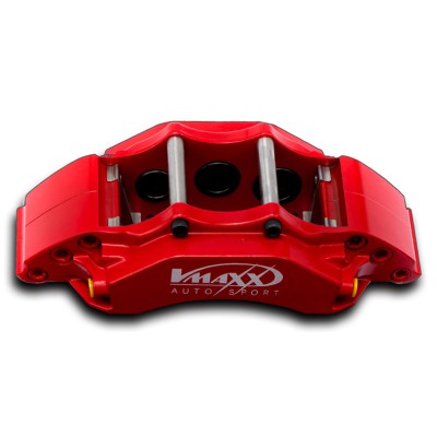 V-MAXX Bremssattel in ROT einzelnd passend für alle V-MAXX Big Brake Kits 355/365mm mit Nummer 24C VM 05 (Austausch)