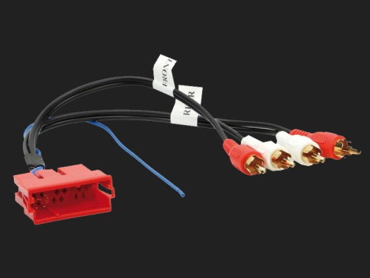 ACV Aktivsystemadapter Audi A3 / A4 / A6 / A8 / TT Mini ISO > Cinch