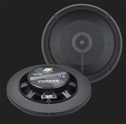 ESX "VMS62B" 16,5cm(6.5") Marine / Outdoor 2-Wege Koax-Lautsprecher in schwarz