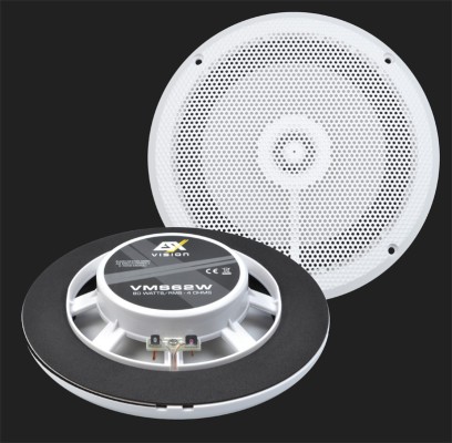 ESX "VMS62W" 16,5cm(6.5") Marine / Outdoor 2-Wege Koax-Lautsprecher in weiß