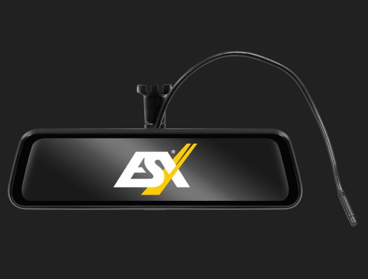 ESX "VNA-MIRROR" 24.54 cm (9.66”) IPS TFT-LCD Innenspiegel-Monitor mit Vollbildansicht