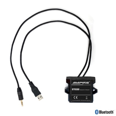 AMPIRE Bluetooth Receiver mit 3.5mm Klinke & USB für 12 Volt