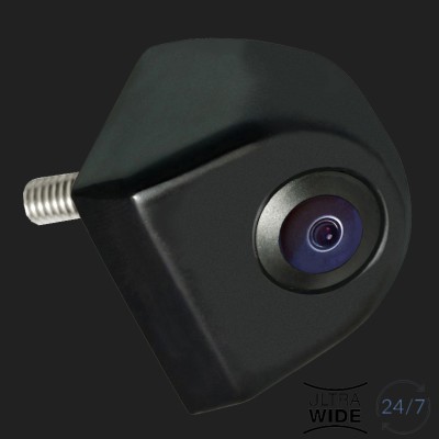 AMPIRE Farb-Rückfahrkamera, Aufbau mit 140° Weitwinkellinse (12/24V)