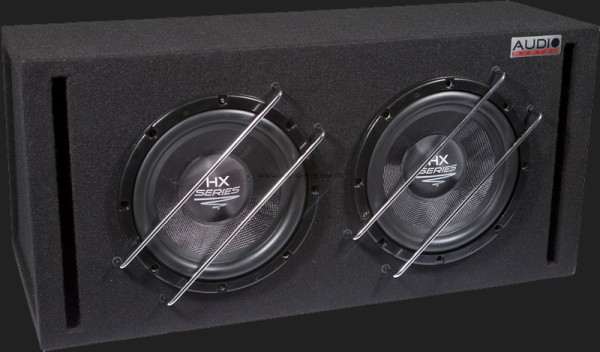 Audio System HX SERIES HIGH END Bassreflex Gehäusesubwoofer "HX 10 SQ BR-2" (2x25cm) MAX.Power 2x500 Watt