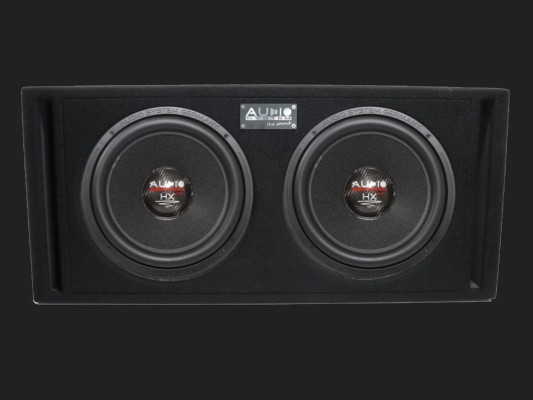 Audio System HX SERIES HIGH END Bassreflex Gehäusesubwoofer "HX12 EVO BR-2" (2 x 30cm) MAX.Power 2x600 Watt