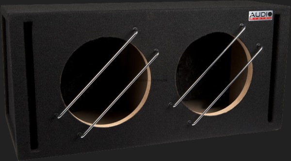 Audio System Leergehäuse "BR 10-2" 2x30 Liter Bassreflex für 2x25cm Bass
