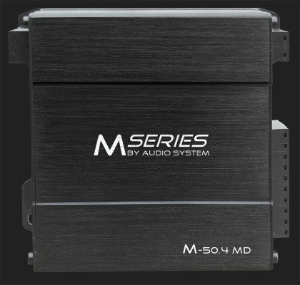 Audio System M50.4 MD SERIES 4-Kanal MIKRO-Digital-Endstufe / 4x50Watt @ 4 Ohm Stereo
