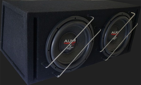 Audio System X--ION SERIES LANGHUB Bassreflex Gehäusesubwoofer "X 12 EVO BR-2" (2x30cm) MAX.Power 2x1500 Watt