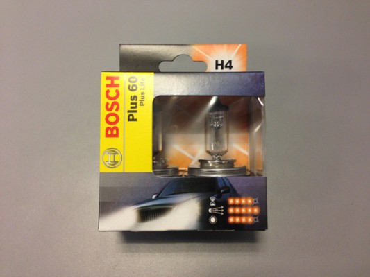 Bosch Glühlampen Set H4 12V 60/55W +60 PlusLife