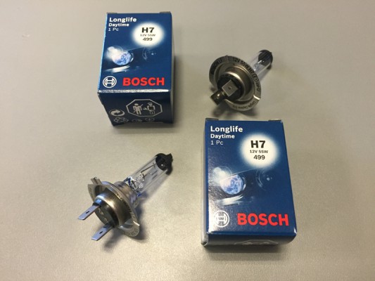 Bosch Halogen-Lampe H7 12V/55W Longlife Daytime (2 Stück)
