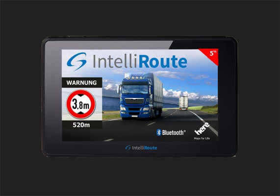 CARGUARD IntelliRoute "TR6000DVR" portables LKW-Navigationssystem mit 5" (12,7 cm) Touchscreen-Display 12/24V
