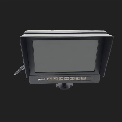 Car Guard 7"(17,8cm) Monitor, wasserdicht (IP68), 1024x600 Pixel, 3 Kamera-Eingänge (analog bis 700TVL), 9-32V, Leitlinien
