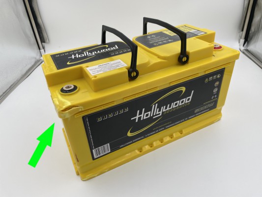 Hollywood ENERGETIC 12V DIN POWER AGM Batterie "DIN 100" 100Ah bis 5000 Watt (Transportschaden)