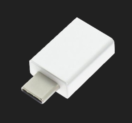 Dietz USB Kurzadapter USB-C Stecker auf USB-A Buchse (3.0) in silber