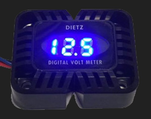 Dietz Digitales Voltmeter für 12 V (50 x 42 x 17 mm)