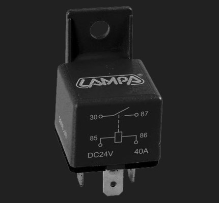 LAMPA Universal Relais 1 Schließer 4-Pins 24V max. 40A