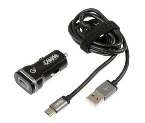 LAMPA USB 2 in 1 Typ C Kit-QUALCOMM schnelles Laden 12/24V (3 Ampere)