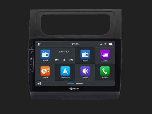 DYNAVIN 10,1"(25,7cm) Multimediagerät "D9-DF15 Premium" für VW Touran 2011-2015 in schwarz inkl. Navisoftware, DAB+ (96GB)