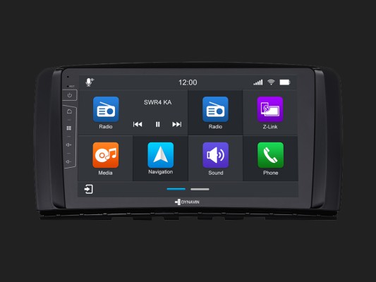 DYNAVIN 9"(22,8cm) Multimediagerät "D9-DF431 Premium" für Mercedes R 2006-2014 inkl. Navisoftware, DAB+ (96GB)