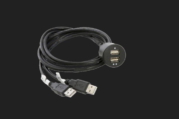 DYNAVIN USB-Adapter, 2 x 2,1A Buchse, Länge 0,9m