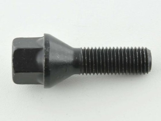 FK Radschraube Universal M12 x 1,5 Schaftlänge 42mm Kegelbund in schwarz (Abverkauf)