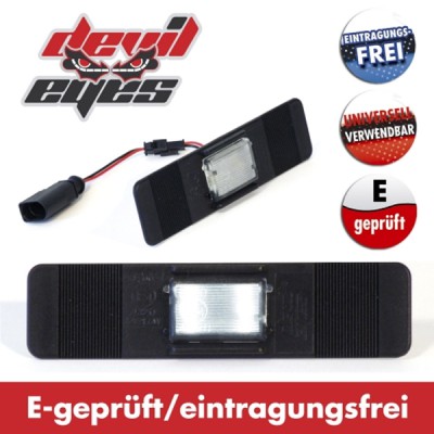 devil eyes LED Kennzeichenbeleuchtung universal E-Geprüft (12V)-RDI-610770