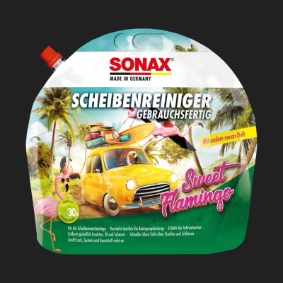 SONAX ScheibenReiniger gebrauchsfertig Sweet Flamingo (3 Liter)