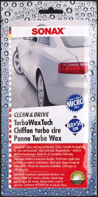 SONAX Clean & Drive Turbo Wax Tuch 40x50cm (1 Stück)