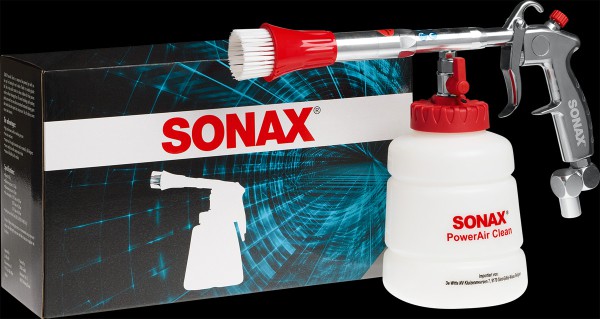 SONAX PowerAir Clean - leiser als herkömmliche Saugbecherpistolen