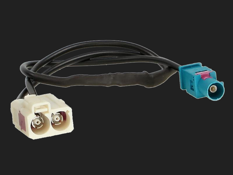 Set Adattatore Antenna Doppio FAKRA (femmina) - 1x Doppio FAKRA Maschio / 2x Singolo FAKRA Maschio