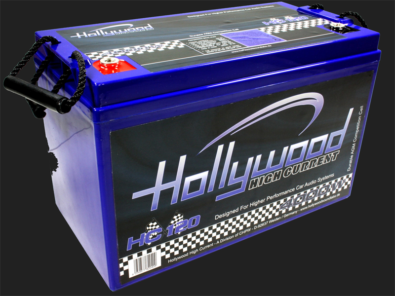 Hollywood HIGH CURRENT 12V AGM Batterie HC 120 120Ah bis 4000 Watt