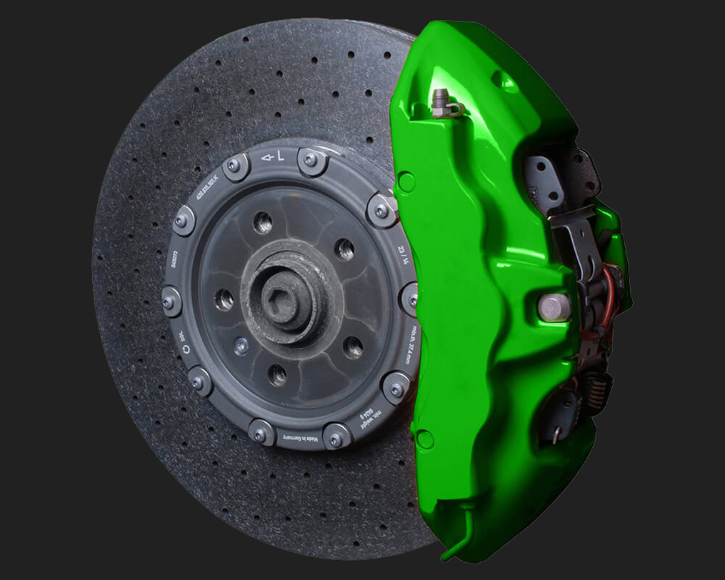 Foliatec Bremssattel Lack Set in power green (grün) ausreichend für 4  Bremssättel