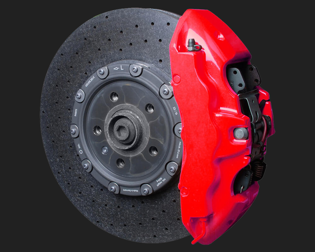 Foliatec Bremssattel Lack Set in neon rot ausreichend für 4  Bremssättel-BEC-2185
