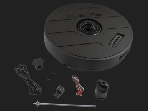 MUSWAY "MW1100A" AKTIVES SUBWOOFER-SYSTEM  MIT 28CM (11“) SUBWOOFER FÜR DAS NOTRAD-FELGENBETT Max. 300Watt