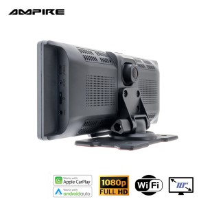 AMPIRE Smartphone-Monitor "CPM101" 25.4cm (10'') mit AHD Dual-Dashcam und RFK-Funktion