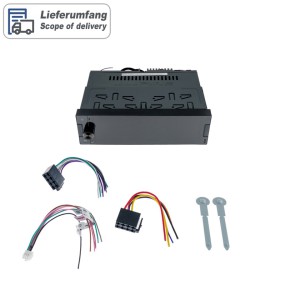 AMPIRE 1DIN Radio 16,2cm (6.38'') Display, DAB+, AHD Kameraeingänge