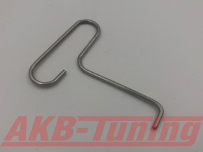 TEC ALU-Zentralverschluss-Deckel-Set in Hyper-Silber / Kranz rot / Logo schwarz-silber für Alufelge GT8