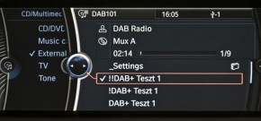DENSION DAB+U Interface - DAB über werkseitigen USB Anschluss
