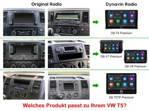 DYNAVIN 9"(22,8cm) Multimediagerät "D9-T5TP Premium" für VW T5 Transporter inkl. Navisoftware, DAB+ (96GB)