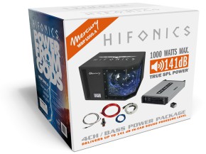 HIFONICS "MBP1000.4" 4-Kanal Bass Power Package