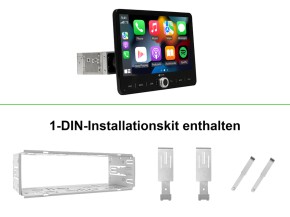 DYNAVIN 10,1"(25,7cm) Multimediagerät "D9-UNI101 Premium" 1 oder 2-DIN Universal inkl. Navisoftware, DAB+ (96GB)