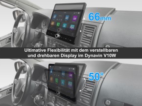 DYNAVIN 10,1"(25,8cm) Multimediagerät "D9-V10W Premium" für VW | Skoda | Seat (Liste siehe Details) inkl. Navisoftware, DAB+ (96GB)