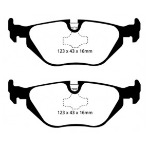 EBC Redstuff Bremsbeläge BMW E36 / Z1 / Z3 Hinterachse (Liste siehe Details)